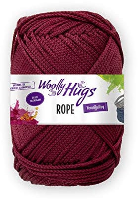 Wolly Hugs Rope 200g 38 - Bordeaux: Taschengarn, Garn, Baumwolle