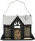 TRIXIE 55410 Futterhaus Villa zum Aufhängen, Metall, 2.000 ml/26 × 19 × 19 cm, schwarz