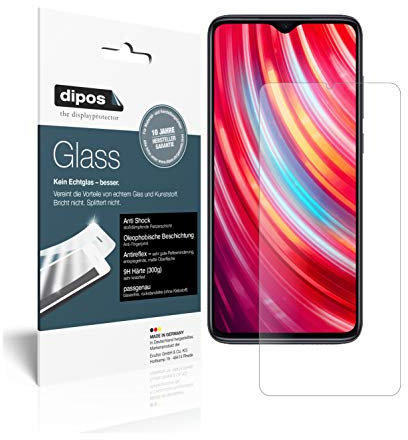 dipos I 2X Pellicola Protettiva Opaco Compatibile con Xiaomi Redmi Note 8 PRO Protezione Vetro Flessibile 9H