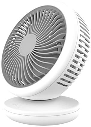 DUYER USB Mini Ventilador, 4000mAh de Gran Capacidad, en Tres Dimensiones de Suministro de Aire rotativa, automática de Cabezales agitación, la Oficina residencia de Estudiantes en Silencio