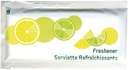 Plastico Lot de 500 lingettes rafraîchissantes