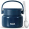 mnam Termo Comida Caliente 500 ml - Fiambrera Térmica Comida Caliente en Acero Inoxidable Doble Aislado con Cuchara - Termo Papilla Bebe Infantil y Adultos - Taper Termico