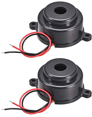 sourcing map 2St DC 12V Aktiv Piezo Summer Haus 105dB Alarm Klingelton DM 37mm