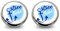 Fördeblau Maritime Ohrstecker Ostsee Liebe - Edelstahl Cabochon Ohrringe mit Anker Motiv, Handgefertigter Ohrschmuck für Meer Liebhaber, 12mm - Maritimes Geschenk
