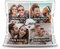 PR Print Royal Kissen mit Füllung - Fotocollage selbst gestalten mit Spruch - Love - mit Vier eigenen Fotos - Geschenkidee Fotokissen - Kissen Polyester - Weiß