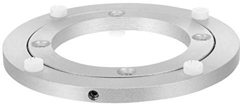 YARNOW Drehteller Für Esstische Mit Runder Drehplatte Robuste Aluminiumlegierungsbasis Einfache Installation Praktisches Tischdrehteller-zubehör