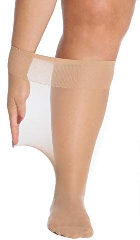 All Woman Wide Fit Knee Highs 20 Denier SAVER PACK (Natural, 3)