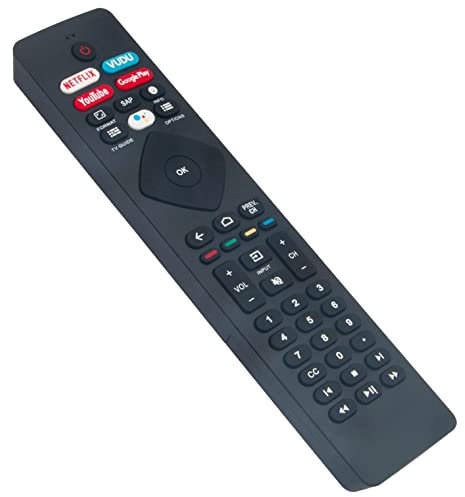 BT800 NH800UP Replaced Voice Remote Control fits for Philips Android TV 65PFL5504/F6 43PFL5704/F7 50PFL5704 55PFL5704 43PFL5704 55PFL5604 50PFL5604 43PFL5604 32PFL5505/F7 50PFL5604/F7 75PFL5604