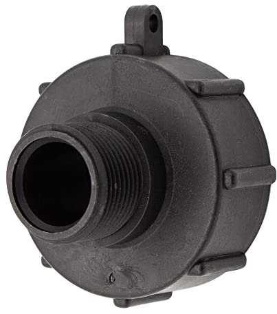 VARIOSAN IBC Adapter Kappe 15419, S60x6, 1 Außengewinde, Kunststoff, schwarz