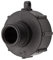 VARIOSAN IBC Adapter Kappe 15419, S60x6, 1 Außengewinde, Kunststoff, schwarz