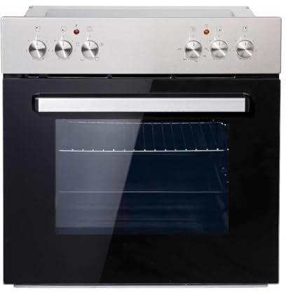 PKM Einbauherdset BIC3-I KP IX-2/2 55 Liter Garraum | 3 Backofen Funktionen | Ober- und Unterhitze | 7900 Watt | 1 Blitzkochplatte | Edelstahlblende | Fettpfanne & Grillrost