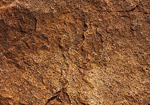 wandmotiv24 Fototapete Stein gelb-rote Farbe, 400 x 280 cm - selbstklebende Strukturtapete, Wanddeko, Wandbild, Wandtapete, Wand, Mauer, Gestein M1054