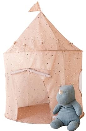 3 Sprouts - Tente de Jeu Enfant Intérieure et Extérieure, Cabane Enfant, Château, Maison de Jeu, Tentes de Jardin - Terrazzo Vieux Rose