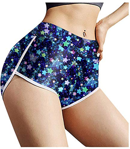 Schwarze Sport Leggings Damen, Shorts Damen Hosen Leggings Slip Compression Fahrrad Yoga Trainingshose Poledance Kleidung Gym Seamless Biker Fitness Sport Radlerhose Kurze Sporthose Leggins Kurz Boot