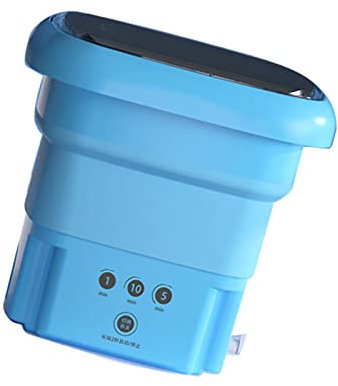 Portable Washing Bucket, Widely Applicable For Dormitory Mini Washer Spin Dryer (Blue)