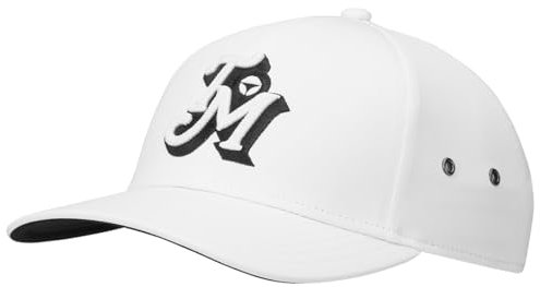 TaylorMade Herren Lifestyle Metal Eyelet Cap 2024 Verschluss, weiß, Einheitsgröße