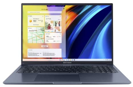 ASUS Più nuovo M1603QA VivoBook sottile e leggero Laptop 16 pollici WUXGA 1920x1200 8-Core AMD Ryzen 7 5800HS Radeon Graphics 16GB DDR4 512GB NVMe SSD USB-C HDMI Wi-Fi 6 Windows 11 Home