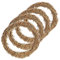 com-four® 4X DIY Deko Holz-Kranz zum basteln - Kranz aus Rattan zum Dekorieren von Fenstern, Tische und Türen (4 Stück - Kranz Ø30cm Hellbraun)