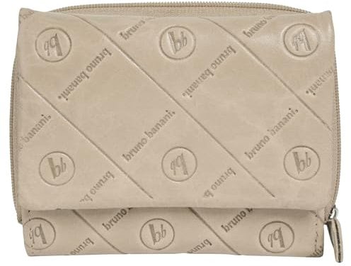 bruno banani kleine Geldbörse im Querformat Echt Leder Damen | RFID-Schutz, praktische Fächeraufteilung, 5 Einsteckmöglichkeiten, Münzfach mit Reißverschluss | 021827