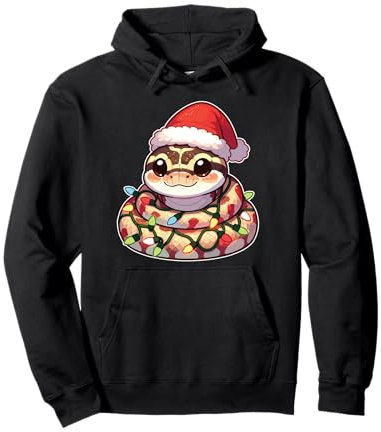 Weihnachtsmütze Weihnachten Lichterkette Python Pullover Hoodie