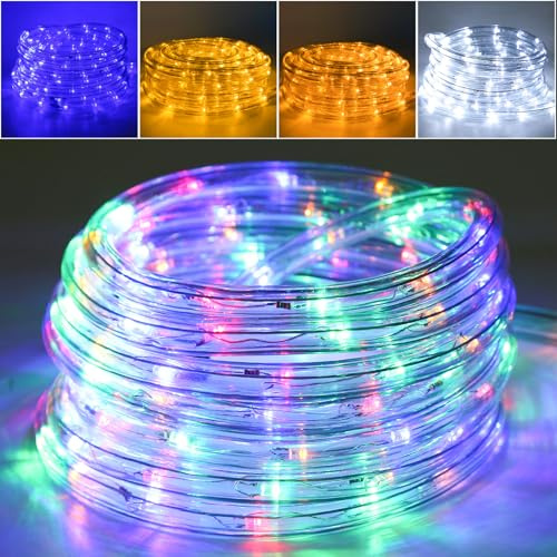 Ansobea 40m LED Lichterschlauch Außen, 960 LEDs Lichtschlauch, Wasserfest LED Schlauch Lichterkette, Bunt mit Speicherfunktion & 8 Modi Lichtschlauch,für Außen Innen Party Hochzeit