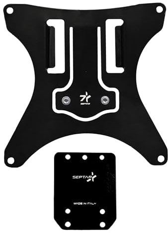 SEPTAR Kennzeichenhalter Abnehmbare Kennzeichenhalterung Universal Motorrad Enduro Off Road (Schwarz)
