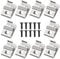 10PCS Belt Clips for Dewalt, Anglecai Drill Tool Clips Hook Kit 304 Stainless Steel Drill Belt Clips with Screws for Dewalt N268241 Fit for 20V Power Tools DCD980 DCD780B DCD785X DCD791D2 DCD795D2