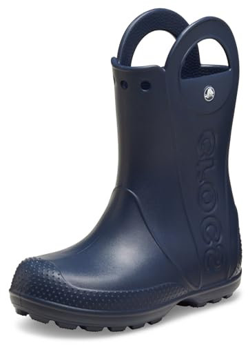 Crocs Handle It Rain Boot K, Stivali Unisex - Bambini e Ragazzi, Navy, 33/34 EU