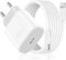 Chargeur Rapide pour iPhone 14/14 Pro/14 Pro Max/14 Plus/13 12 11 SE Mini X XS XR 8, Prise Adaptateur Secteur Embout USB C 25W et 2M Cable Secteur