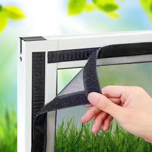 Zanzariera A Rullo Per Finestra 115x150cm Nero cornice per zanzariera Finestra Zanzariera Universale