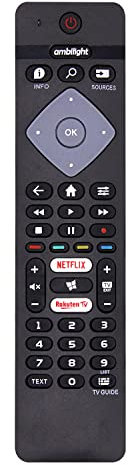 Telecomando per Philips Smart TV 4K UHD HDR con Ambilight - Nessuna Configurazione Necessaria