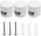 3 Stück Affenschaukel,Weiß Aluminium Wand- und Deckenpins,Zweiteilige Aufputz-Kabelhalter Affenschaukel Aufputz-Kabelhalter für Lampe DIY Mit Schrauben und Dübeln