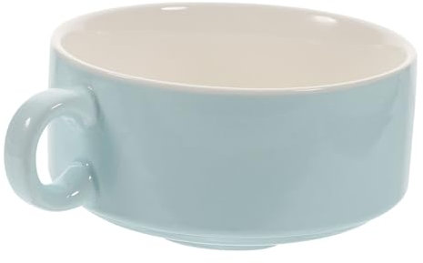 Gatuida 1pezzo Ciotola in Gres Con Doppia Maniglia Per Zuppa Dessert e Budini Per Ristoranti e Uso Multiuso Come Fornitura Da Cucina