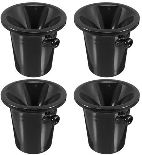 Didiseaon 4Pcs Wine Tasting Spittoons Wine Dump Buckets with Spill-Reducing Design Plastic Ice Buckets for Bars Cellars Shops Exhibitions Tasting Parties