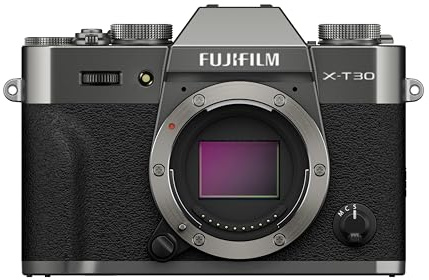 Fujifilm X-T30 III 26 MP spegelfri digital kamera, endast kropp, APS-C X-Trans CMOS 4-sensor, 6,2K-filmer 30 p, EVF-sökare, 3 tum vridbar LCD-skärm, antracit