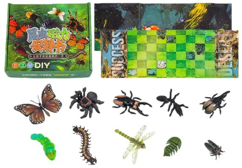 Magnetisches Aktivitätsbuch – Spielzeug mit beweglichen Gelenken, Lernwurm, Autoreise, Kindertagesstätte, Spiel zu Hause, Garten, und Mädchen | Eltern, Kindergarten, Haus, Kindergarten