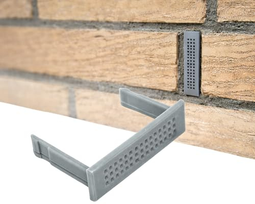 Lot de 25 tamis de ventilation pour brique de brique - Grille à joints - Protection contre les insectes - Pour briques NF71 mm
