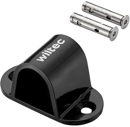 Wiltec Diebstahlsicherungsanker Typ 01 aus Stahl 100 x 50 x 50 mm, Diebstahlsicherung Wand- und Bodenanker für Motorrad und Fahrrad