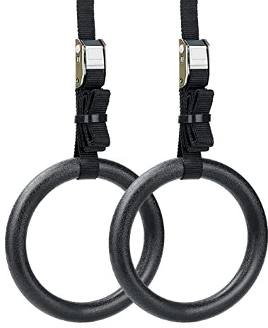 Shoze Gymnastic Rings Olympic Ring Gym Strength Fitness Training for Strength Training Pull Ups and Fitness