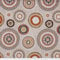 Kt KILOtela - Canvas Dekostoff, Home-Accessoires, Leichte Polsterung, Tischdecken, Kissen, Vorhänge, Taschen, 100 cm Länge x 280 cm Breite, Mandalas, Braun, Mehrfarbig - 1 Meter