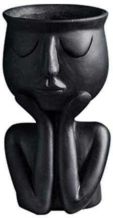 perfeciti Art Gesicht Statue Pflanzentopf Kaktus Sukkulenter Pflanzer Deko Blumentopf Indoor Outdoor Pflanzentopf Abstraktes Kleine Vasen Kreativ Harz Blumentopf Wohnkultur