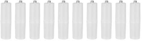 Batteriewandleradapter, 10 Stück AAA zu AA Batterieadapter, AAA zu AA Größe Zellenbatteriekonverter Adapter Batteriehalter Gehäuseschalter(Transparent)