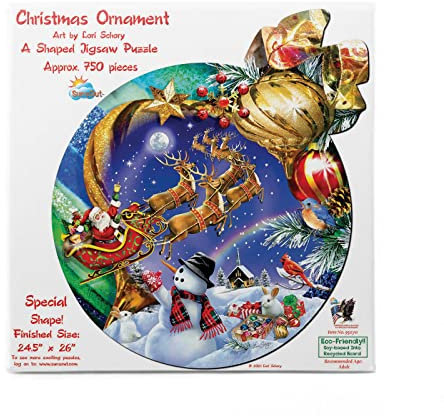 Christmas Ornament 750 pc Special Shape Jigsaw Puzzle - SUNSOUT INC
