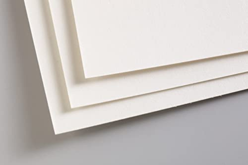 Clairefontaine 696010C Paquet Papier Pastelmat - 5 Feuilles Carte Spéciale pour Pastels Secs - A3 29,7x42 cm 360g - Blanc
