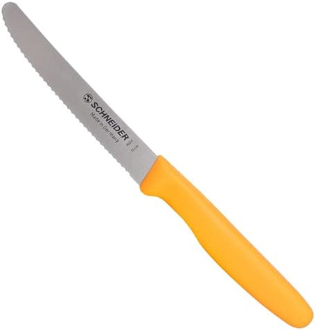 Schcneider 260816 Universalmesser, Welle, Grifffarbe: Gelb, 11 cm Länge