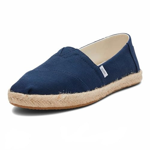 TOMS Alpargata Rope Classic, Mocasín Plano Mujer, Blue Navy, 37.5 EU