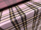 Stretch-Jersey-Stoff, Viskose, Spandex, Meterware, kariert, Rosa
