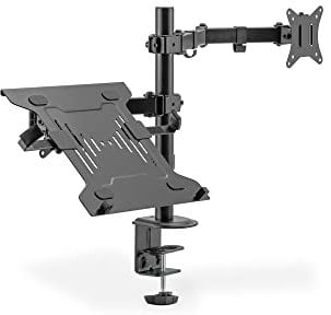 DIGITUS Support écran - Pince de table - Support pour ordinateur portable - 1 écran - Jusqu'à 32 pouces - VESA 75x75, 100x100 - Noir