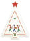 EASY LIFE Teller in Form eines Weihnachtsbaums aus Porzellan POLAR EXPRESS 21x16 cm