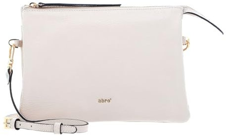 Abro Leather Adria Crossbody Bag Threefold Cream